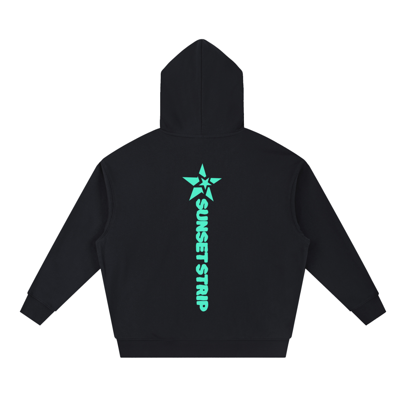 Sunset Strip Neon Hoodie - Black