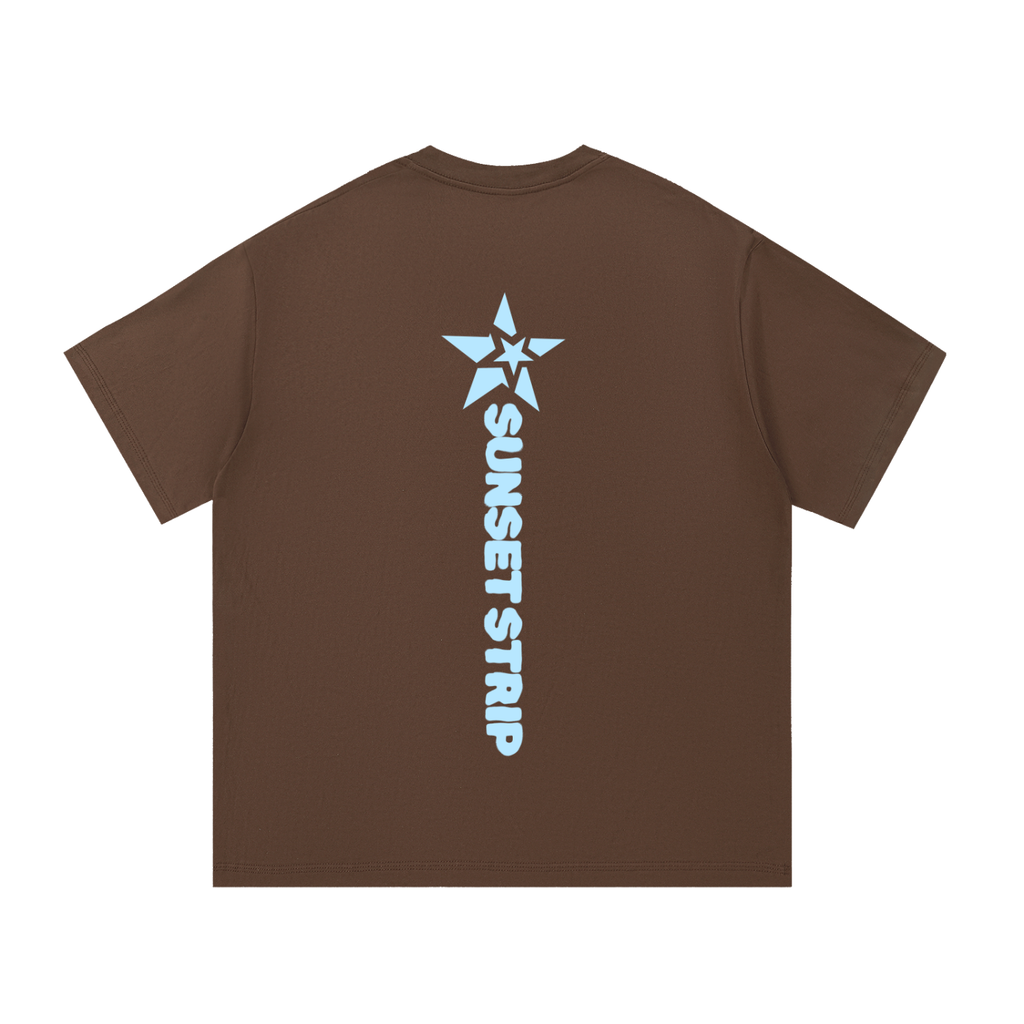 Sunset Strip Neon Tee - Brown