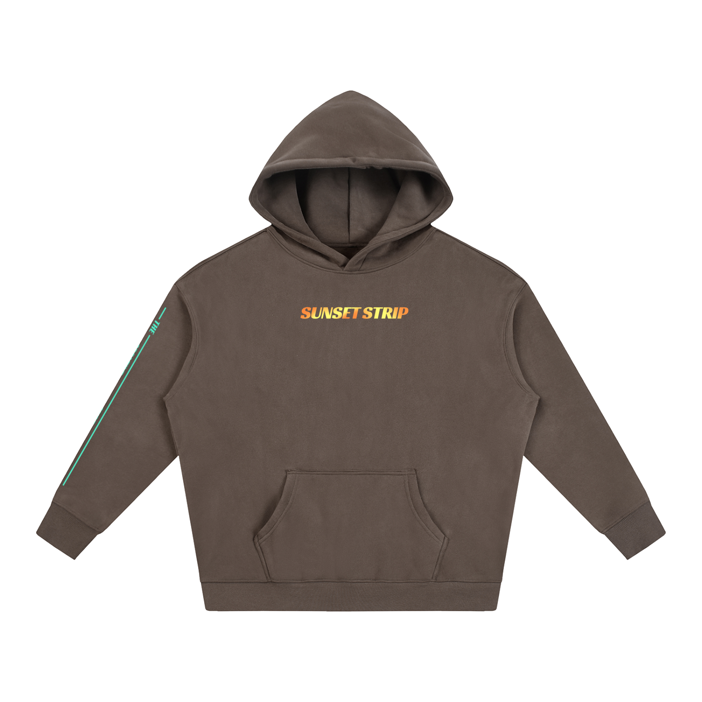 More Everything Neon Hoodie - Brown