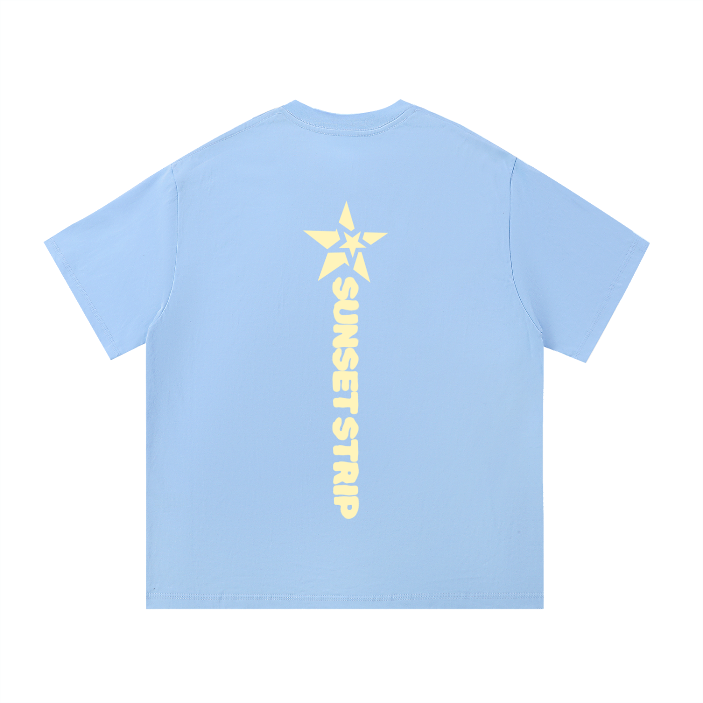 Sunset Strip Neon Tee - Baby Blue