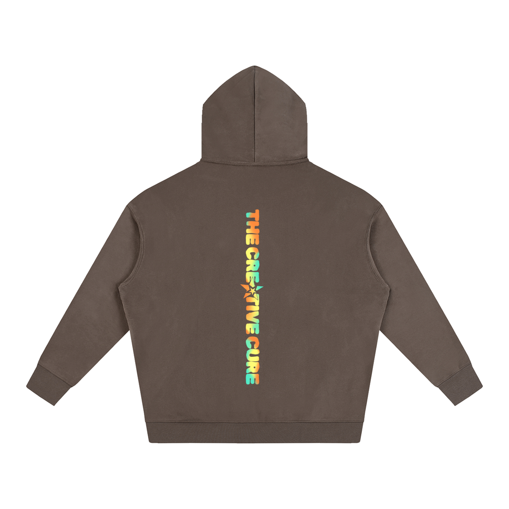 The Creative Cure Neon Mix Hoodie - Brown
