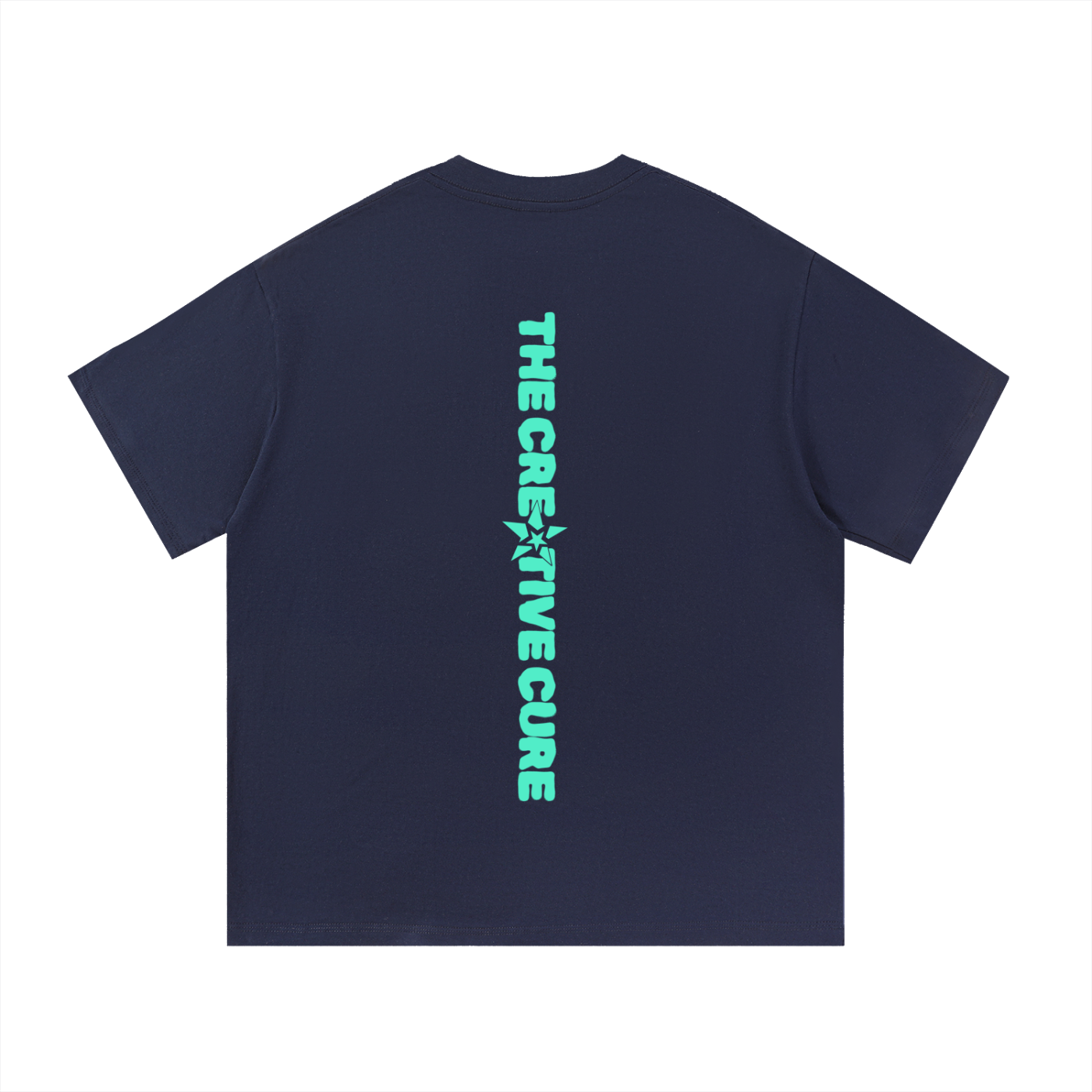 The Creative Cure Neon Tee - Navy Blue