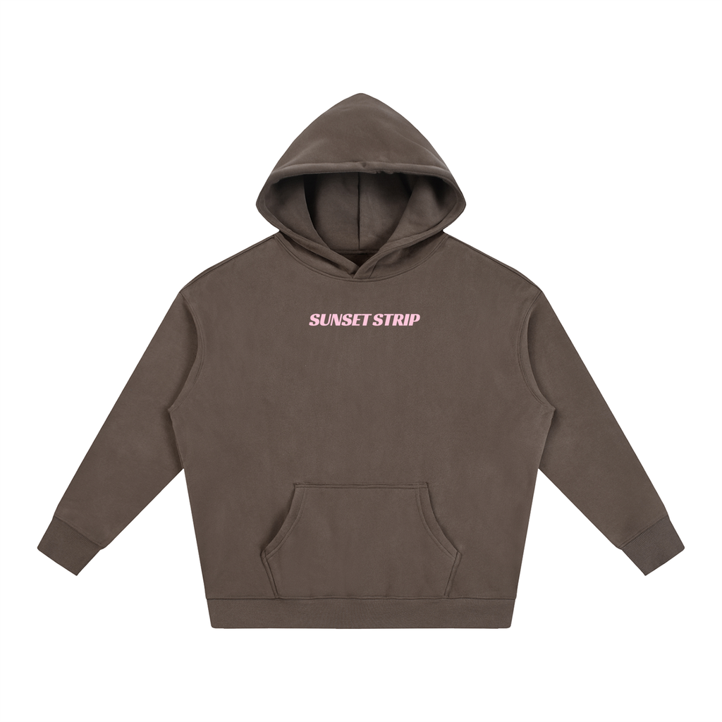 The Creative Cure Neon Pink Hoodie - Brown
