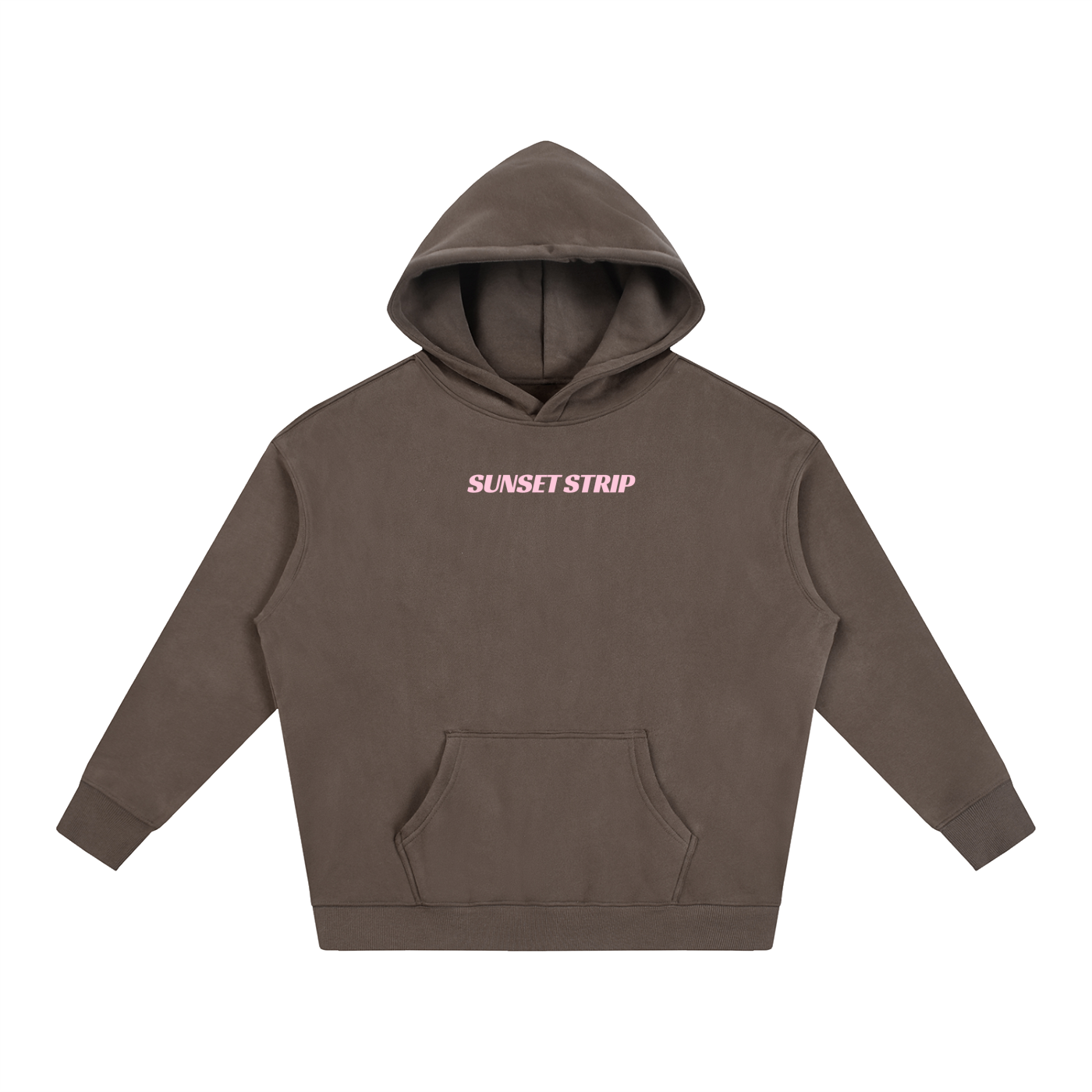 The Creative Cure Neon Pink Hoodie - Brown